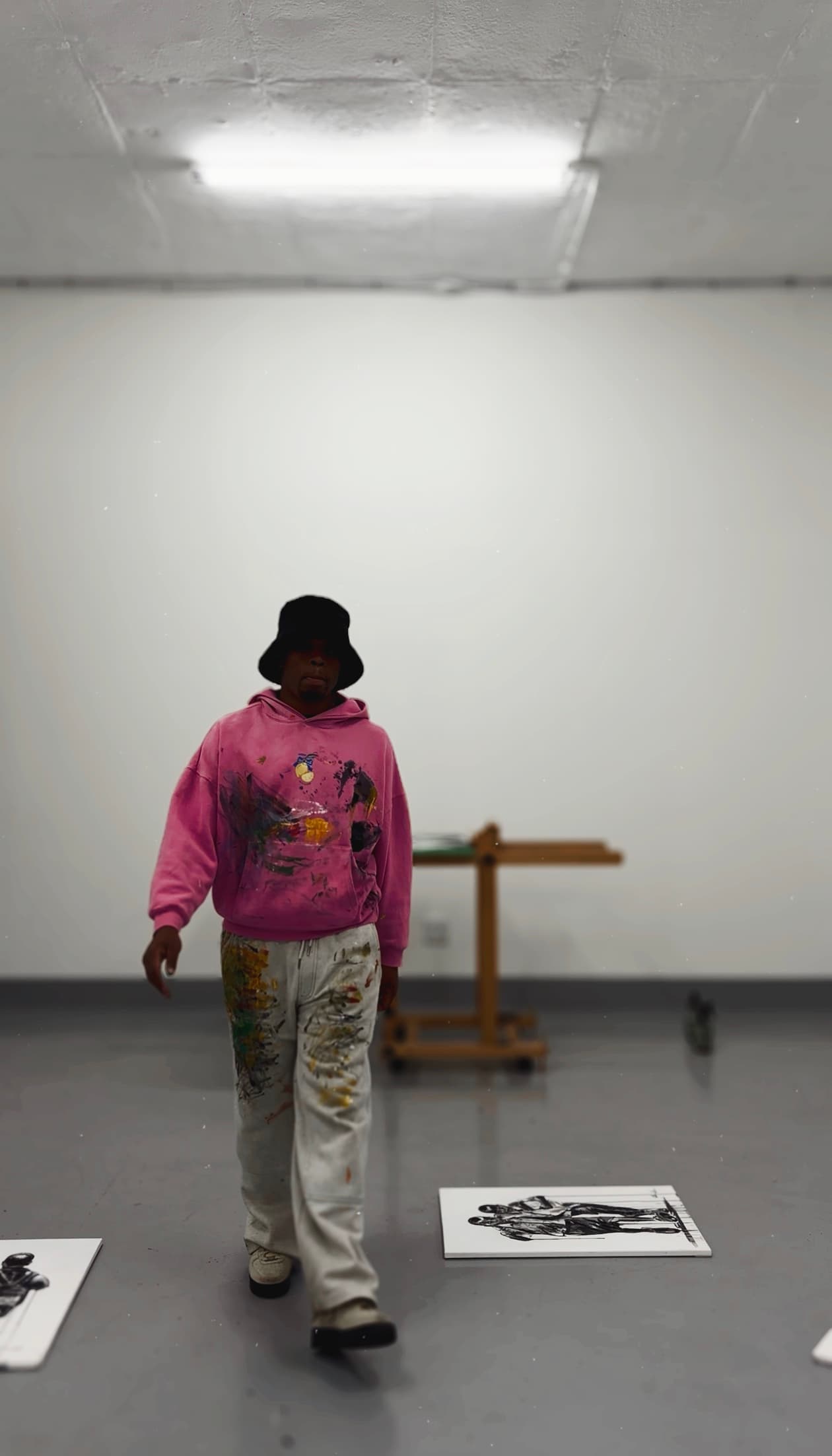 Brendon Bridge in his studio